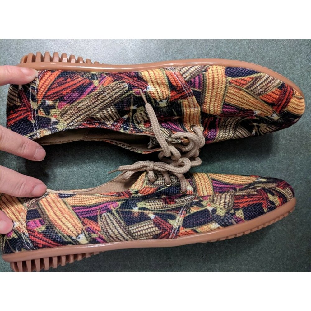 Flysouls Maize Wave Shoes Women's Size 9 Ears Corn Unique - Picture 5 of 7